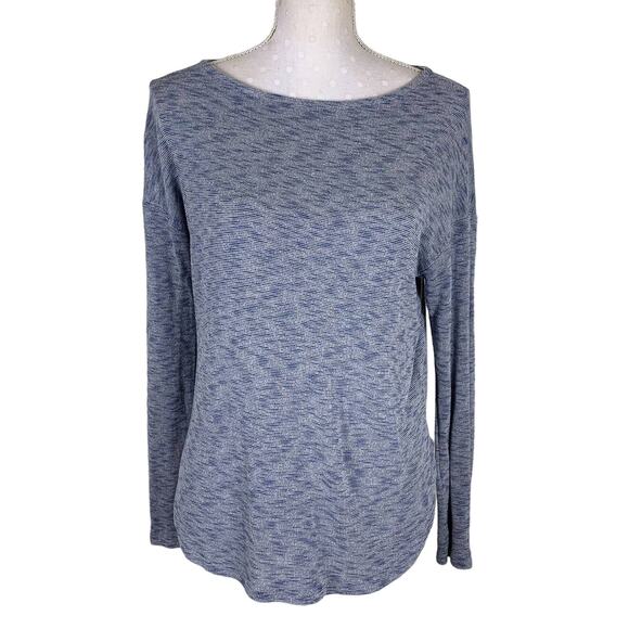 Enti Sweaters - Enti Marled Blue Knit Top Size M Lightweight‎ Pullover Sweater